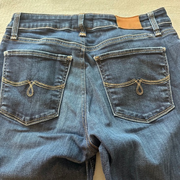 Lucky Brand Jeans Womens 29 Dark Blue Skinny Mid Rise Stretch Denim Classic - Picture 6 of 16